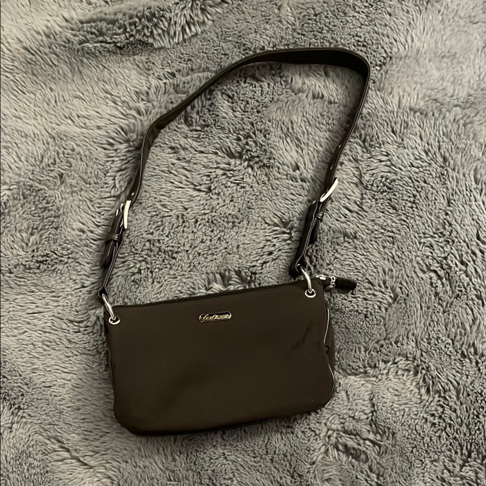 Carlo D'Santi Brown Canvas Purse